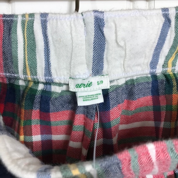 Aerie Flannel Pajama Boxer Shorts Size Small NWT - Picture 9 of 11